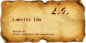 Labritz Ida névjegykártya